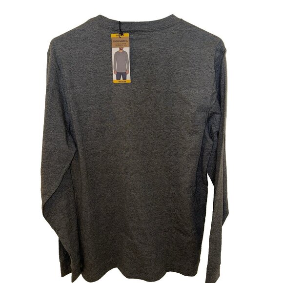 Eddie Bauer Men's MED LS Gray Crewneck Tee Classic Soft Brushed Jersey MSRP $34 - Picture 4 of 6